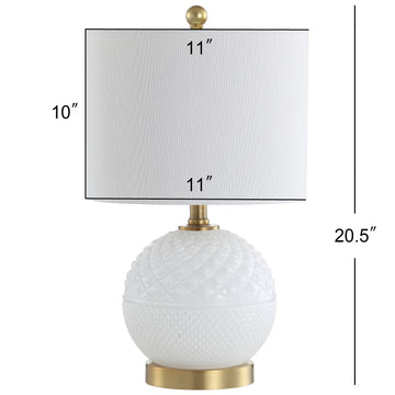 Julienne 20.5" Glass/Metal LED Table Lamp - JONATHAN Y